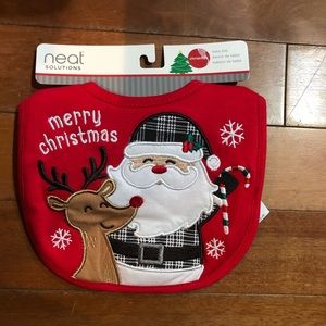 Neat Christmas baby bib “Merry Christmas”